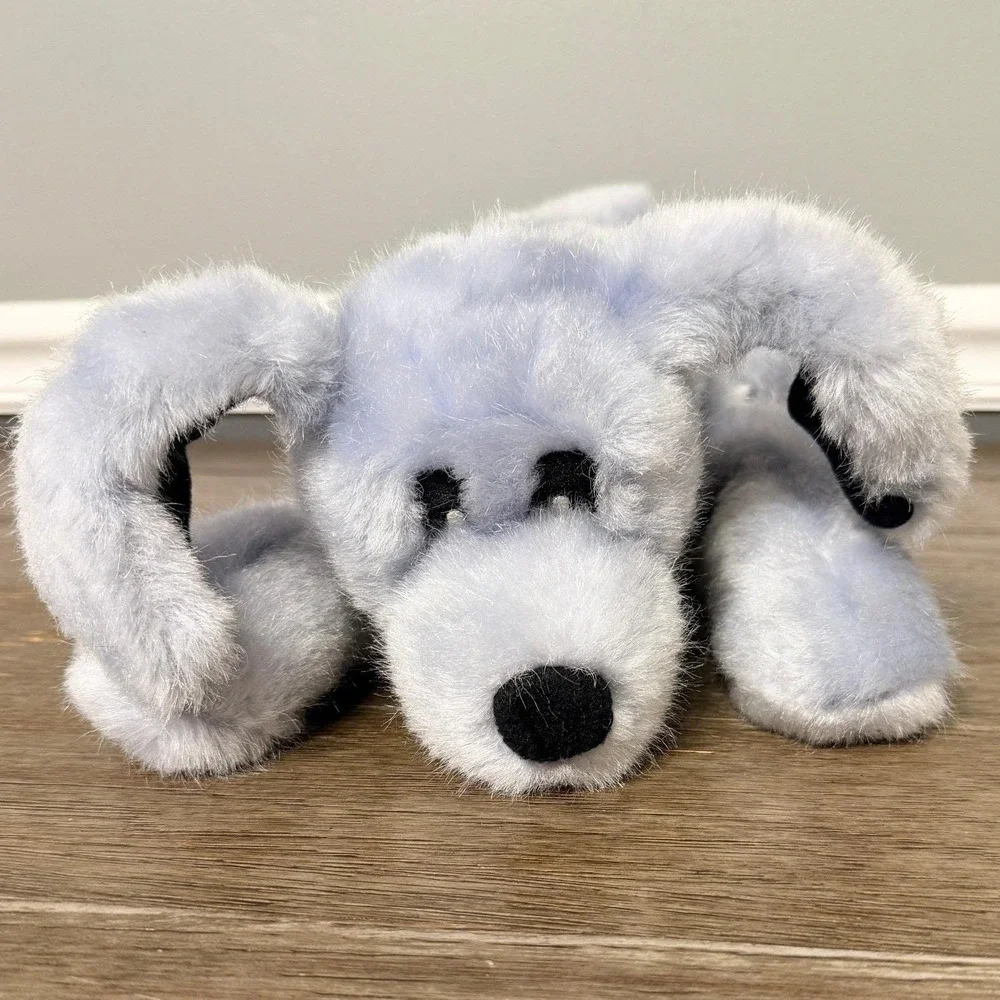 Vintage 2000 Toys R Us Cosmo Puppy Dog Plush Gray Blue Geoffrey Inc Stuffed Toy